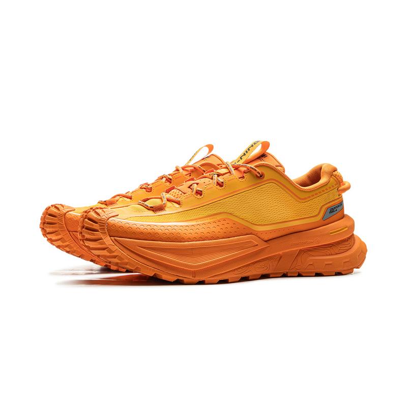 New LINING CF Su Xingchuan Mountaineering & Hiking Shoes Unisex Low Top Chamomile Yellow/Sun Orange AHTU023-6
