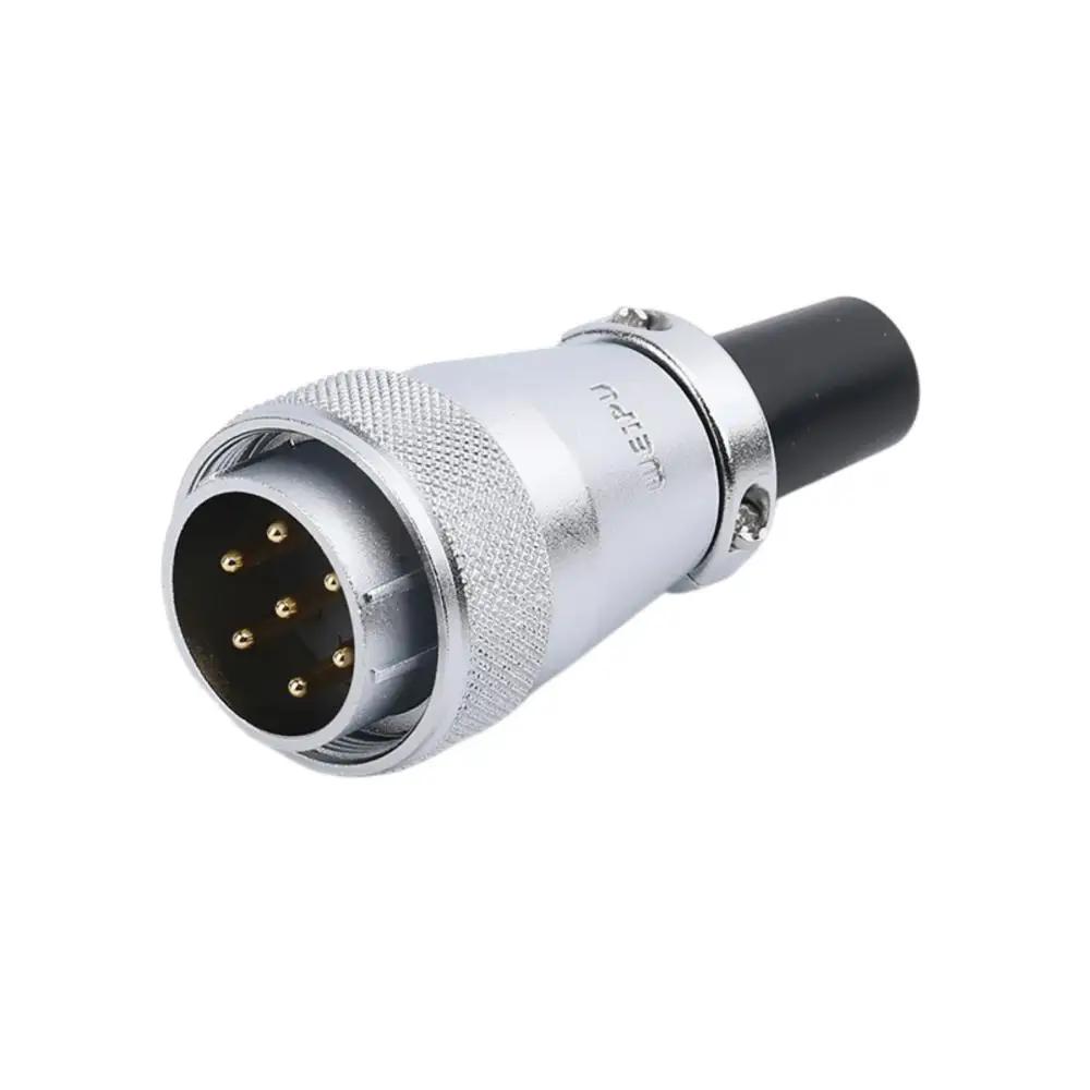 WEIPU WS28 Waterproof IP65 Electrical Connector 2-26 Pin M28 Auto Power Adapter For Solar LED Lighting Display Ebike Motorcycle