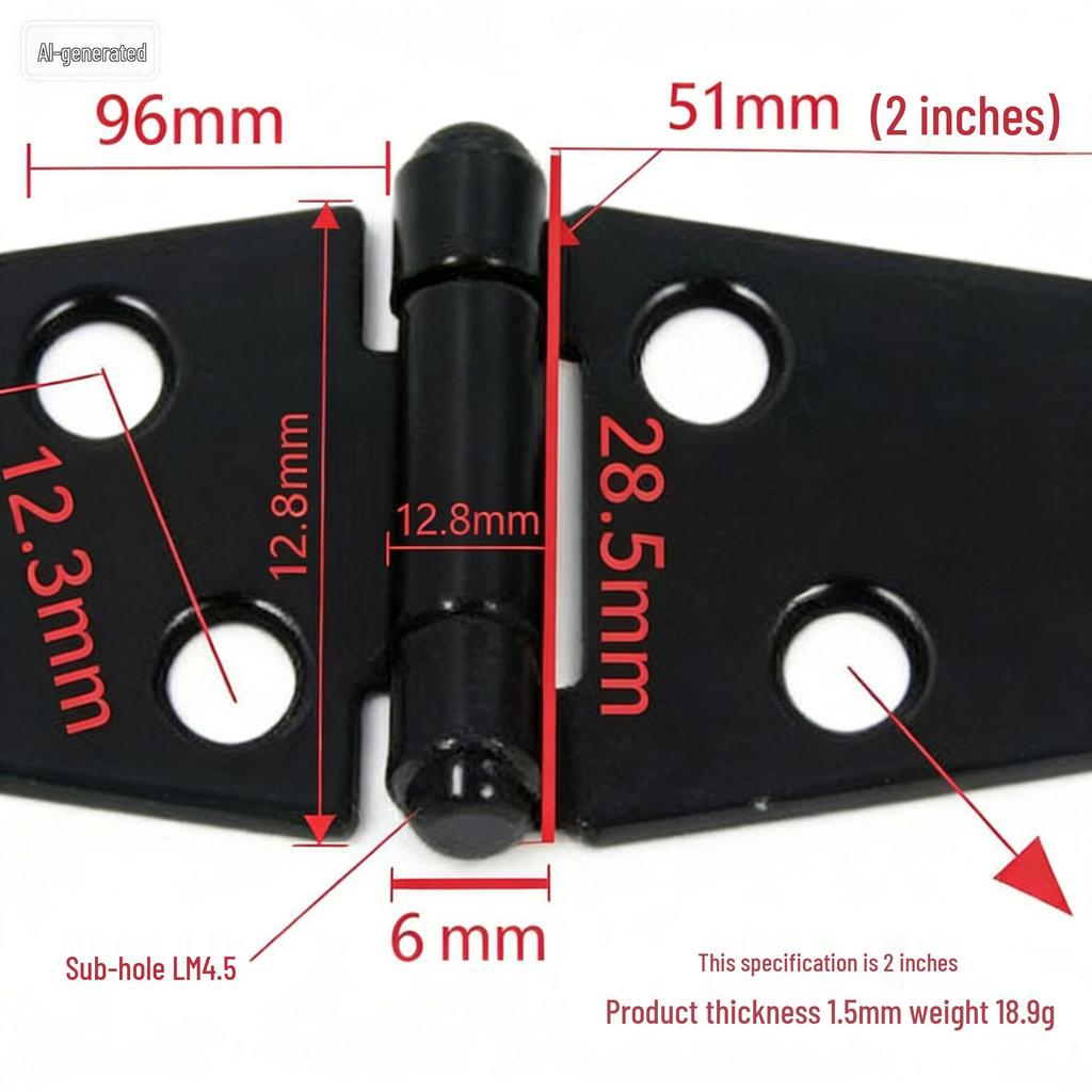 Heavy-Duty Thickened Flat Bar Long Hinge for Wood Gates and Boxes