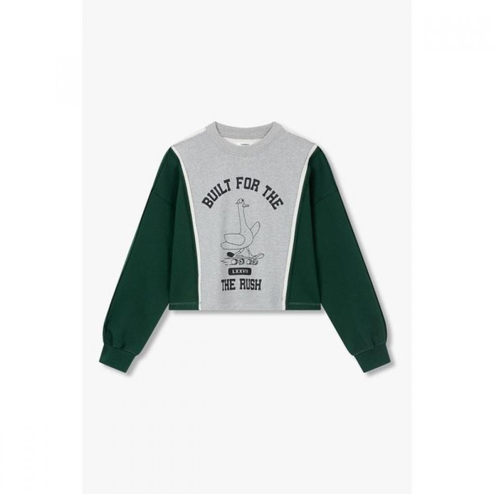 

Studio Tomboy Color Detail Graphic Sweatshirt 9106122108ar 41 (green)/One size