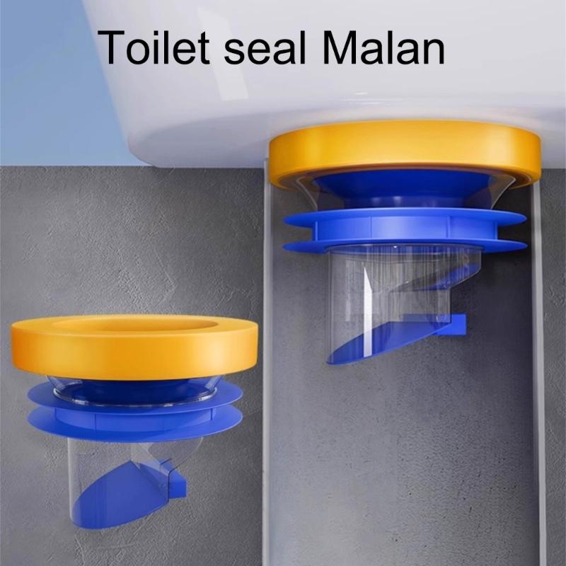Toilet Flange Sealing Rings Toilet Bowl Gasket Flange Rings with Backflow Prevention Valves Bathroom Parts Easily Use