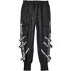 Schwarze Cargohose für Herren, Jogger, Cargohose für Herren, Joggen, japanische Streetwear, Hip Hop, Hippie, Techwear, Gothic-Band
