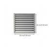 Low-Profile Aluminum Vent Cover | Wall Ventilation Grille, Louvered Vent, for