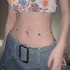 Women's Rhinestone Waist Chain Belt: Stylish Thin Body Chain for Summer Dresses, Accentuates Slim Waist and Belly Button