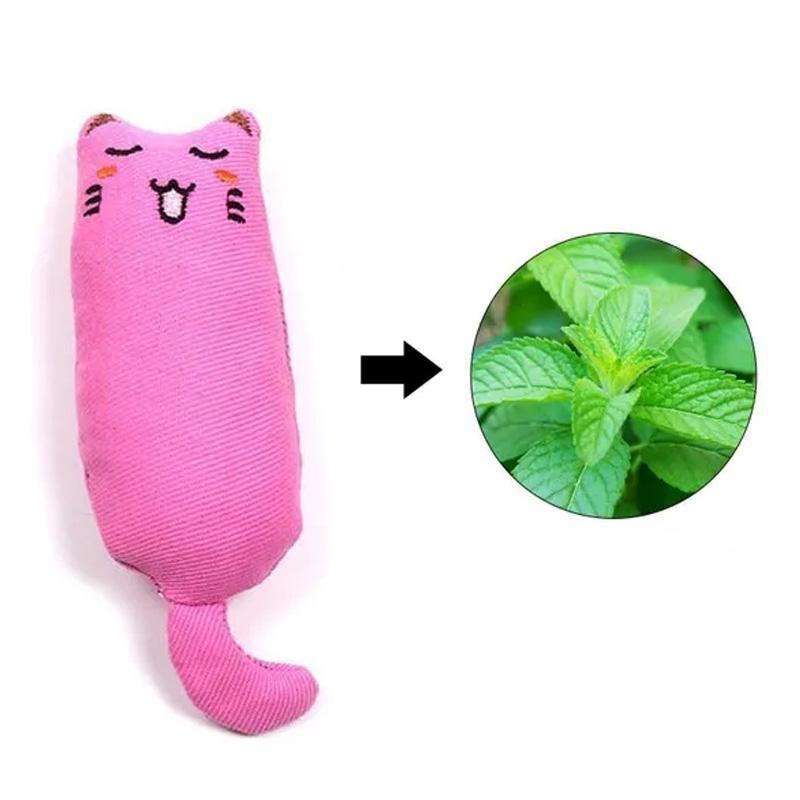 1 Stücke Nette Katze Mint Spielzeug Kätzchen Zähne Schleifen Produkt Kissen 5 Farben Haustier Zubehör