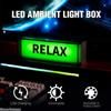 Lumière Ambiante LED Ornement Boîte Lumineuse Chargement Interface USB-C Trois Niveaux de Luminosité Bureau Chambre Décoration Salle E-sport