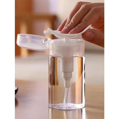 1pc Plastic Pump Dispenser Empty Storage Bottle, Liquid Push Down Pump Dispenser Empty Bottle