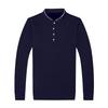 Polo Homme Uni Classique à Manches Longues en Coton - Tenue Business Casual Tendance pour Tous les Âges