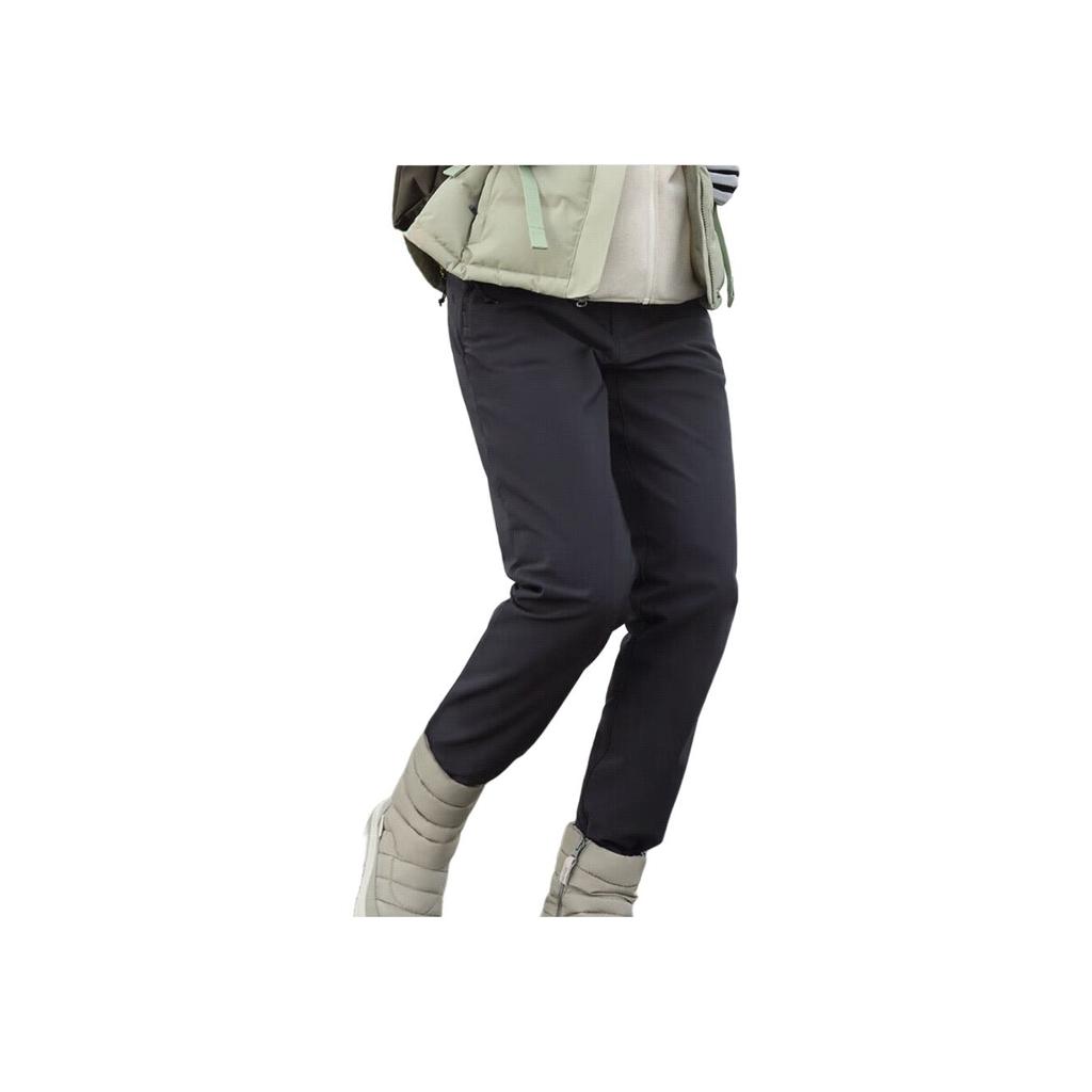 Columbia Hiking Water-Resistant Windproof Fleece-Lined Warm Straight-Leg Trekking Pants Women pants Black AR7669-010