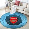 Arsenal Football Club3 Round Area Rug,Carpet Rug for Living Room Bedroom Sofa Playroom Decor,Non-slip Floor Mat
