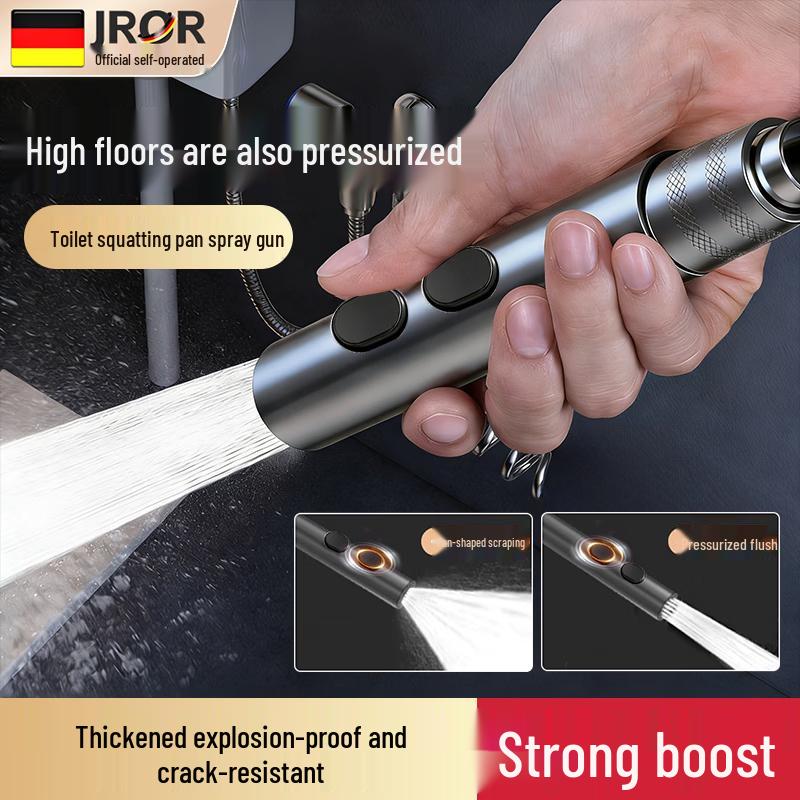 JROR Stainless Steel Bidet Sprayer with Retractable Hose