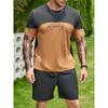3D Printed Men's Summer Everyday Street Men's Short-sleeved T-shirt And Shorts Set Outdoor Beach Short Urban Fashion Set