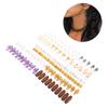 120pcs Hair Braid Rings DIY Shell Simulation Hair Braid Clips Hair Decoration Accessories