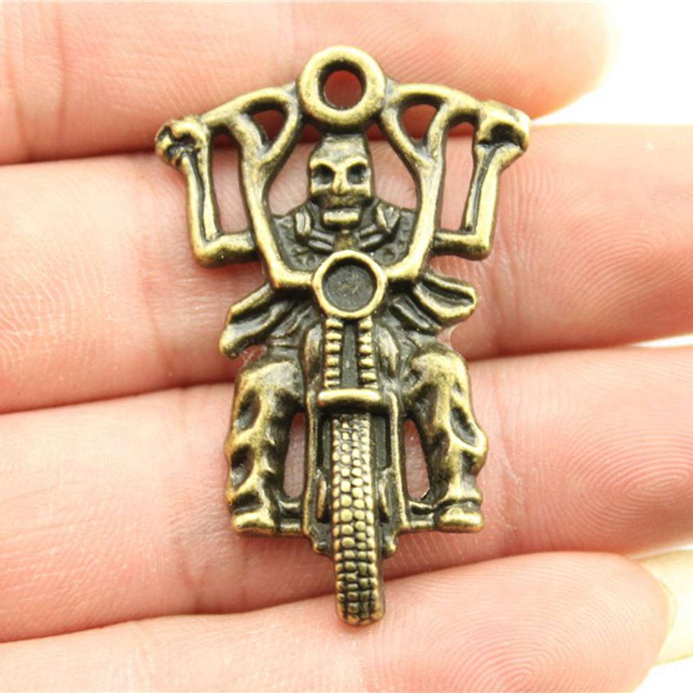 10pcs Motorcycle & Bikecycle Charms Pendants Antique Jewelry Making DIY Handmade CraftFor Jewelry Making