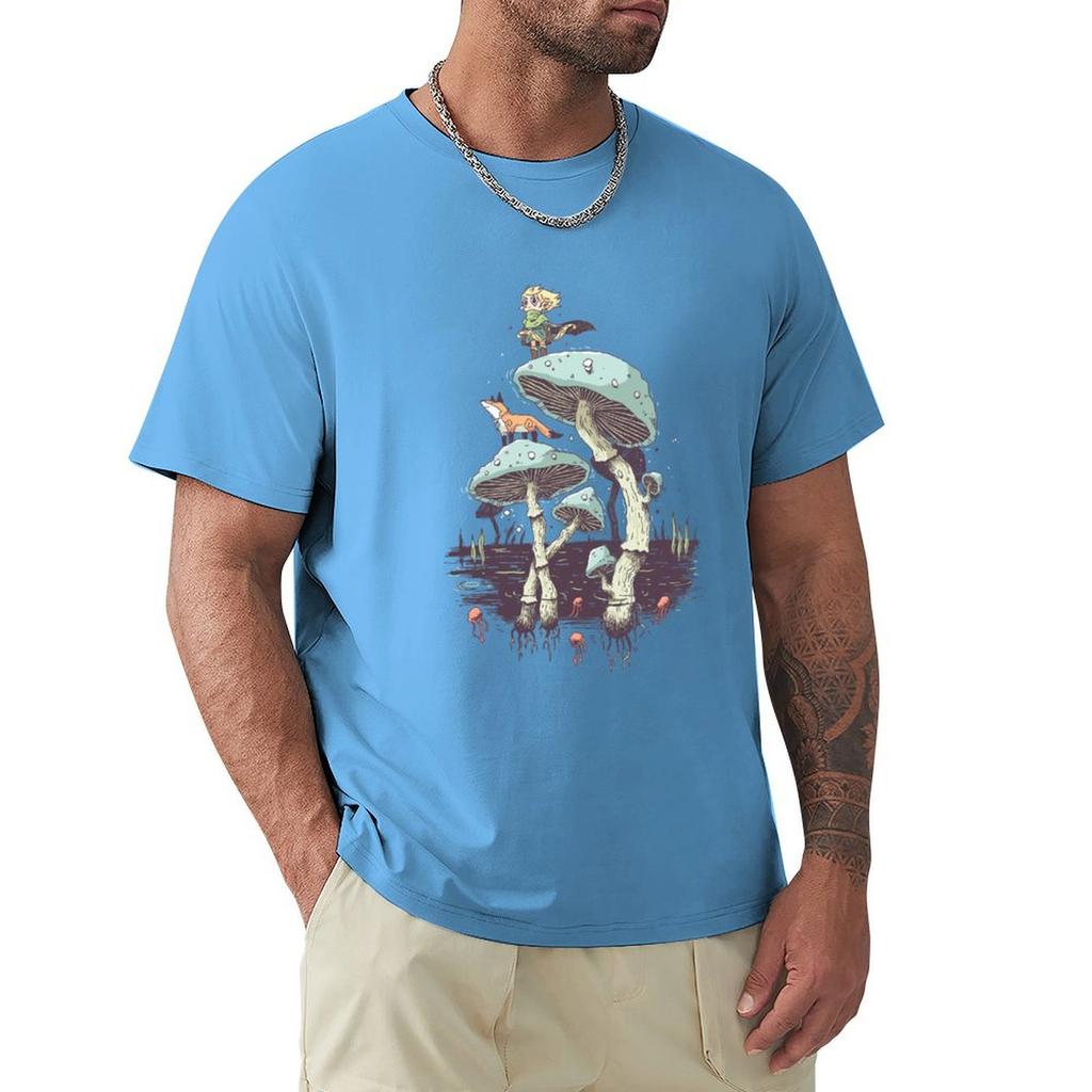 Elven Ranger T-Shirt Aesthetic Clothing Summer Tops Men T Shirts