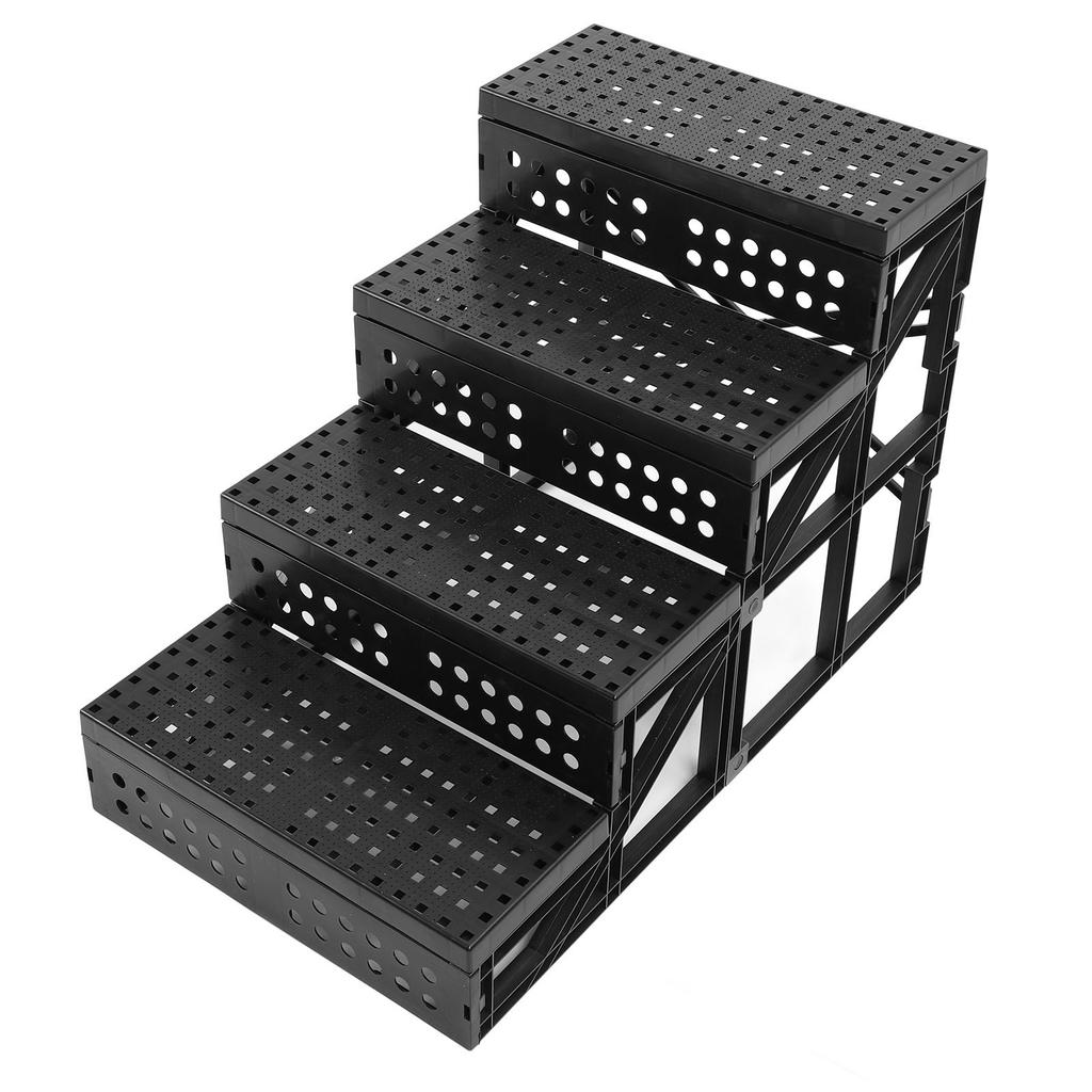 Schody pro psy, protiskluzové schody pro psy, nastavitelná výška, skládací schody pro domácí mazlíčky, pro vysoký pelech a...