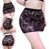 Women's Lace Lingerie Mini Skirt Micro See Through Black White Sexy High Waist
