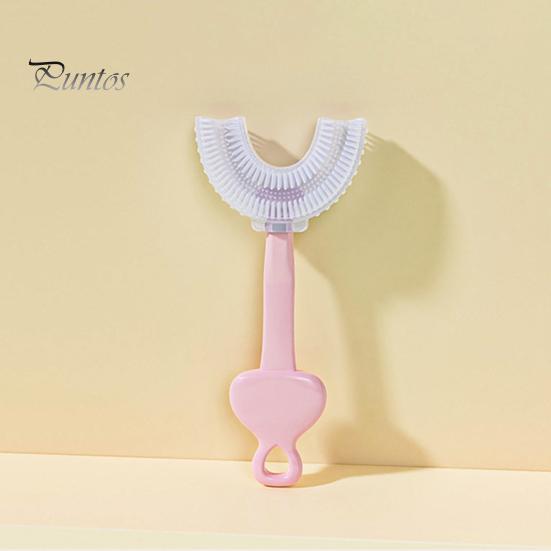 Healthy U-Shaped Anti-Slip Toothbrush Children 360 Degree Soft Oral Care Brush for Newborn