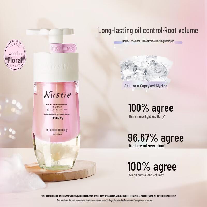 Kustie Cherry Blossom Dual-Chamber Shampoo