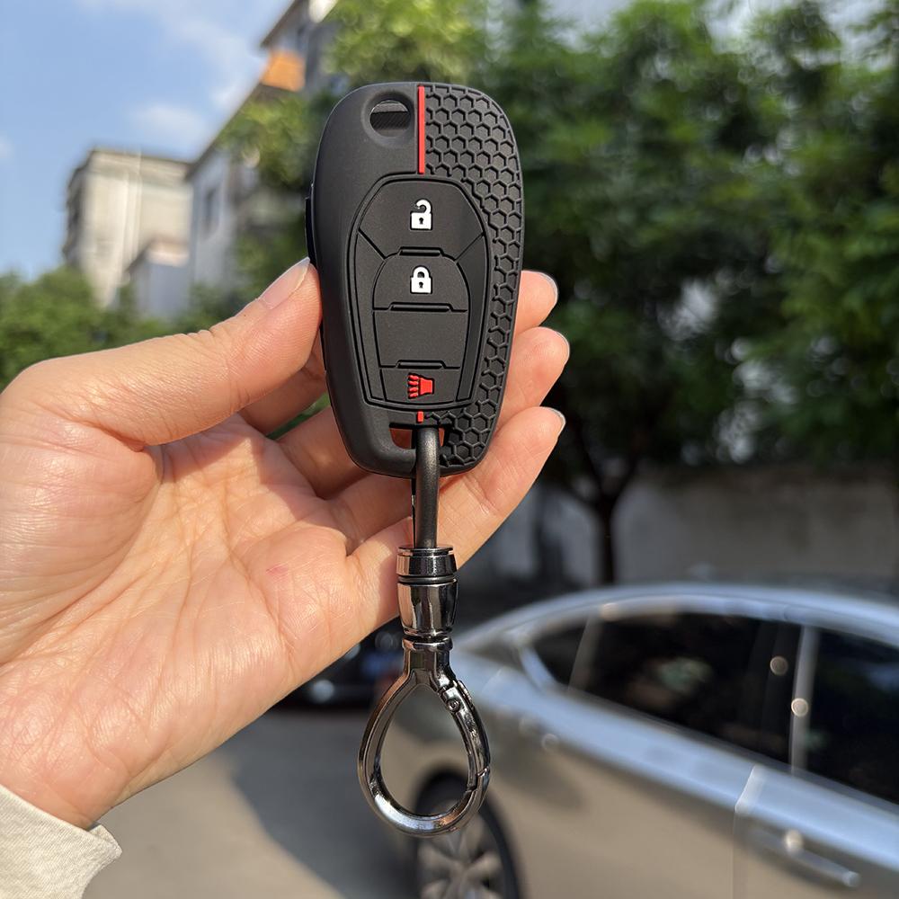 Key Cover Holder For Chevrolet Onyx Joy  Spin Gm Entered Cobalt Cross Keychain Fob Accessories