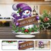 2D Flat Christmas Desktop Diamond Art Kits Double-sided Effect 5D DIY Diamond Art Tabletop Decorations Bedroom Table Decoration