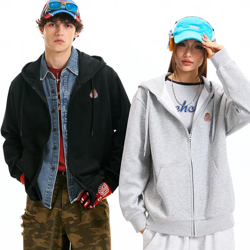 Fingercroxx Herren Locker Geschnittene Kapuzen-Strickjacke