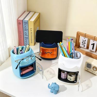 Desktop Organizer Students Pen Cup Dirt Resistant Pen Container Cute Pencil Holder for Desk Office