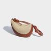 Niche Design Hand Woven Dumpling Bag Holiday Wind Straw Bag Commuter Crescent Crossbody Bag