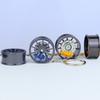 1PC Wheel Hub Car Key Chain Fidget Toy Car Tire Brake Disc Keychain Fingertip Gadget Keyring Bags Pendant 3D Alloy Model Gift