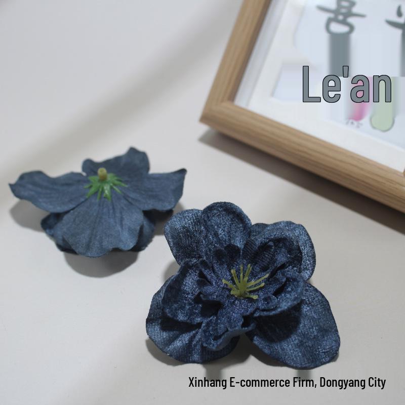 Golden Thread Flying Swallow Fabric Flowers for DIY Home, Cake Décor & Hair Accessories