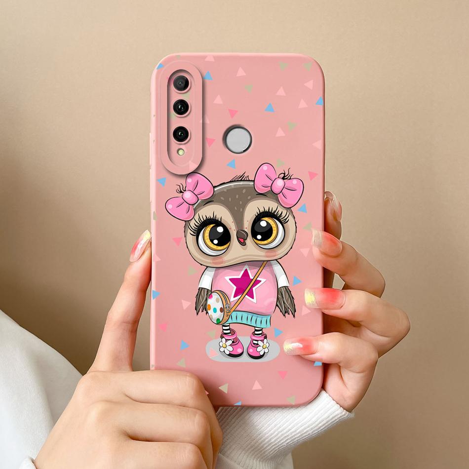 For Honor 10i Phone Case Butterfly Cat Soft Liquid Silicone Camera Protection Cover For Huawei Honor 10 i Model HRY-LX1T Fundas