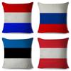 50 Style National Flag Cushion Cover for Sofa Home Children Room Decor Geometric Print Pillowcase Polyester Pillow Case 45x45cm