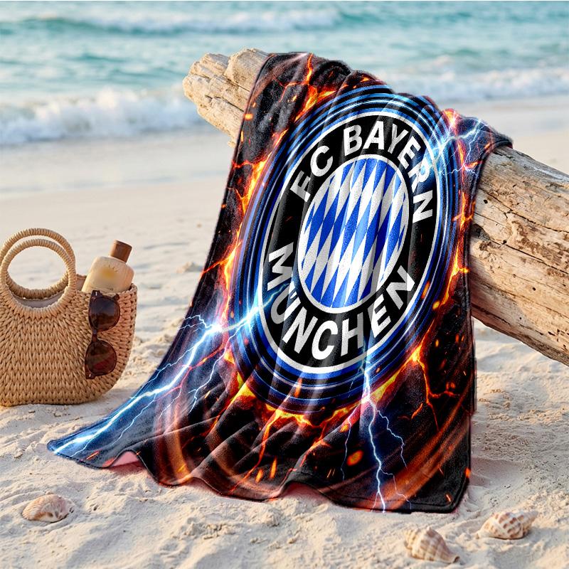 Bayern Munich Print Microfiber Beach Towel Quick Dry Absorbent Large Towel For Beach Swimming Travel