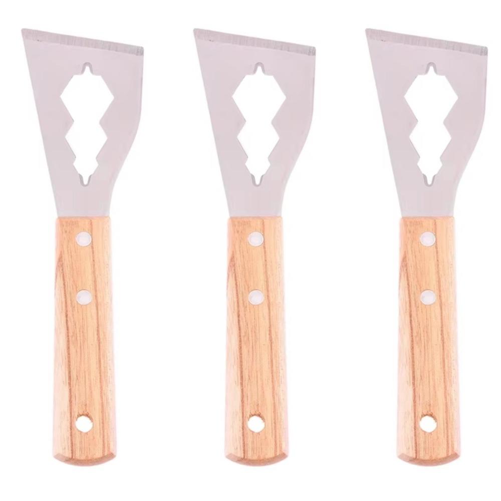 

3 шт. Легкая многофункциональная чистящая лопатка Деревянная ручка Лопатка Удаление старой краски 3Pcs