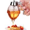 1pack Honey Dispenser No Drip Acrylic with Stand Honey Container Coffee Syrup Dispenser Honey Jar Container Kitchen Accessories