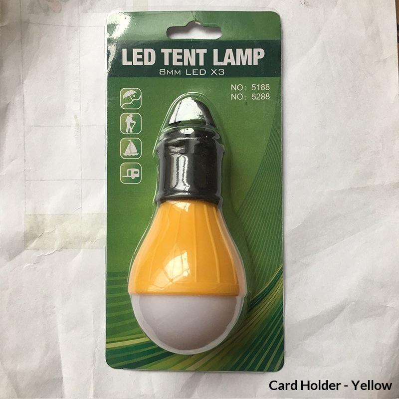 1Pcs Outdoor Camping Hiking Fishing Lighting Hurricane Protected Portable LED Emergency Light With Clip Hook