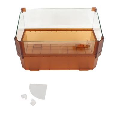 Glass Turtle Tank Thickened Clear Visible Prevents Escape Easy Cleaning Aquatic Turtle Tank Habitat