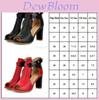 Elegant Women Ankle Strap Peep Toe High Block Heel Sandals Perfect For Parties