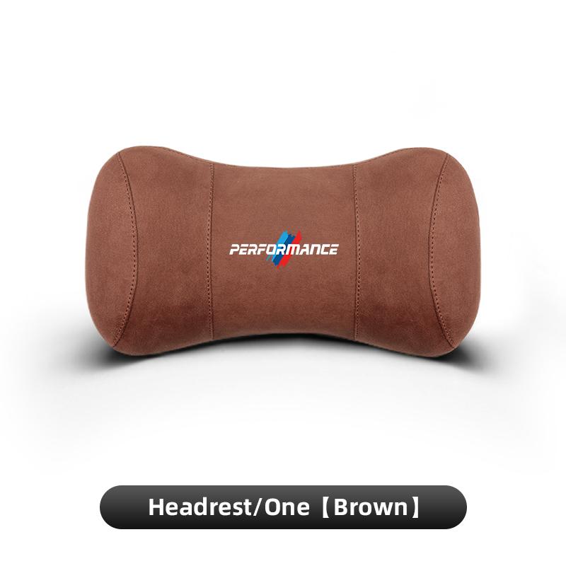 AAAOS1 Car Suede Headrest Memory Cotton Cervical Spine Protection Pillow For BMW Performance X4 X5 X6 X7 E28 E90 GT G30 M4 M5 F07 F34