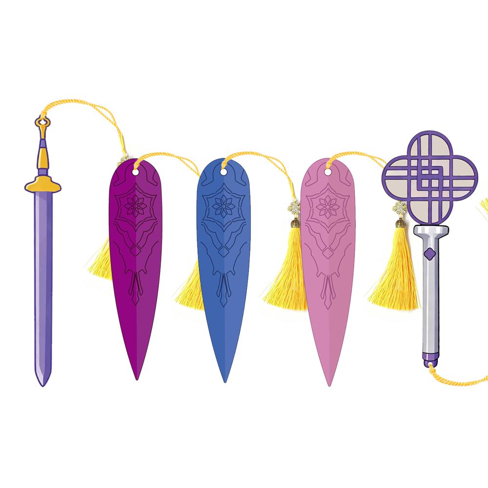 Kpop Demon Hunters Acrylic Bookmarks Book Accessory Reading Supplies Teacher Gift Hunter Accessories Cute Statione Kid Friendly Entertaining Fun Play