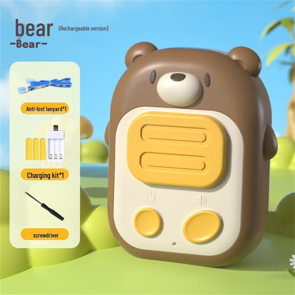 Kids' Outdoor Cartoon Walkie-Talkie: Long-Range Wireless Toy for Parent-Child Interaction