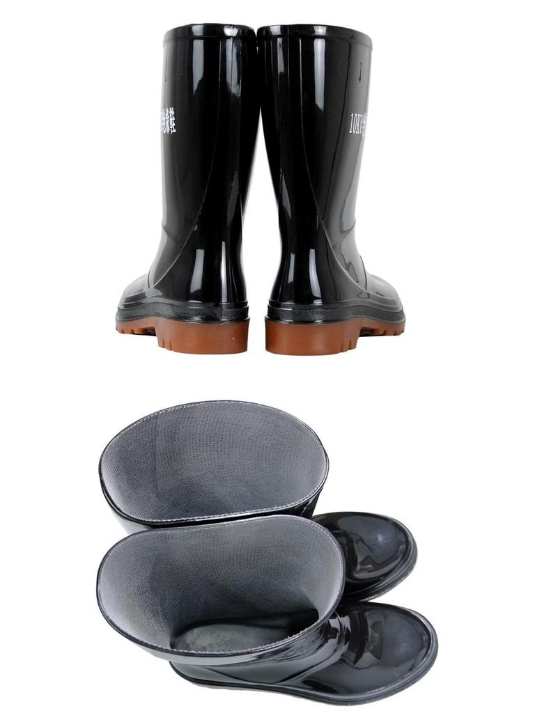 Golden Oak Insulated Waterproof Electrician Safety Boots, 10KV, Non-slip, Anti-leakage, Medium to High Protection.
