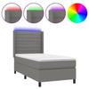 VidaXL Sommier à Lattes de Lit avec Matelas et LED, Lit Rembourré, Lit Simple, Lit Adulte de Chambre à Coucher Intérieur, 3138358