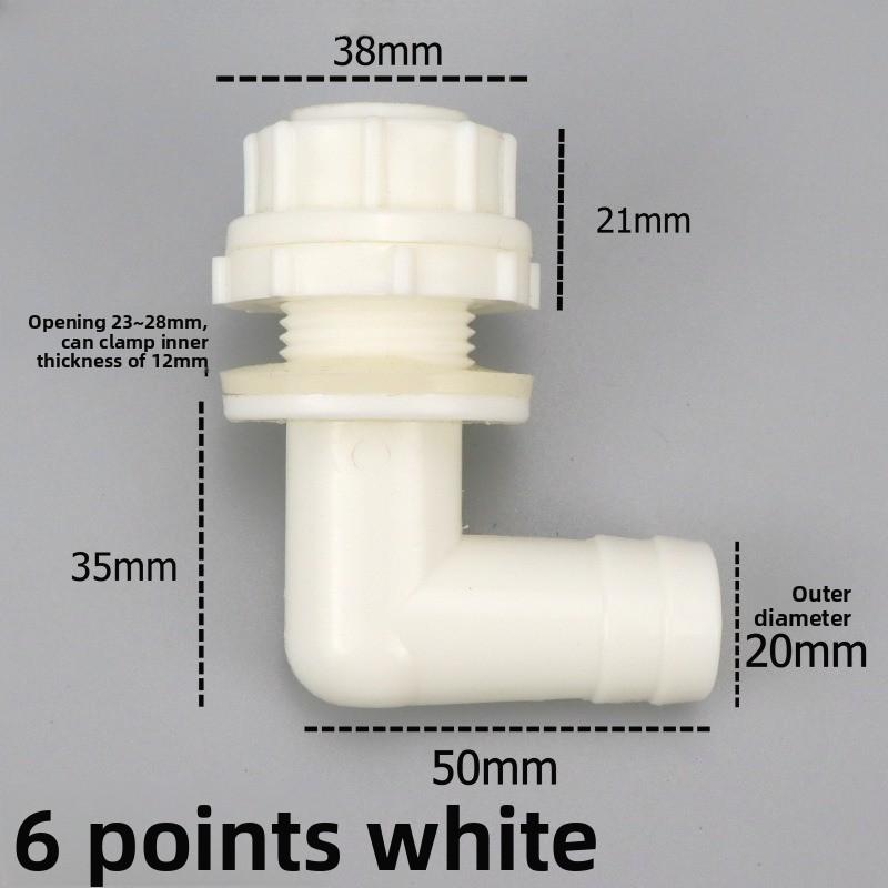 Kunststoff 3/8 "Gewinde auf 14mm 90 Grad Winkelstück Drainage Aquarium Fisch Tank Drain Adapter Garten Bewässerung Wasser Anschlüsse Gelenke