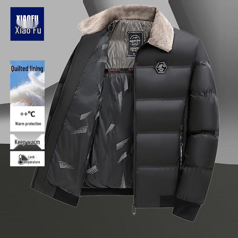 

Мужская зимняя куртка Xiaofu с утолщенным лацканом M