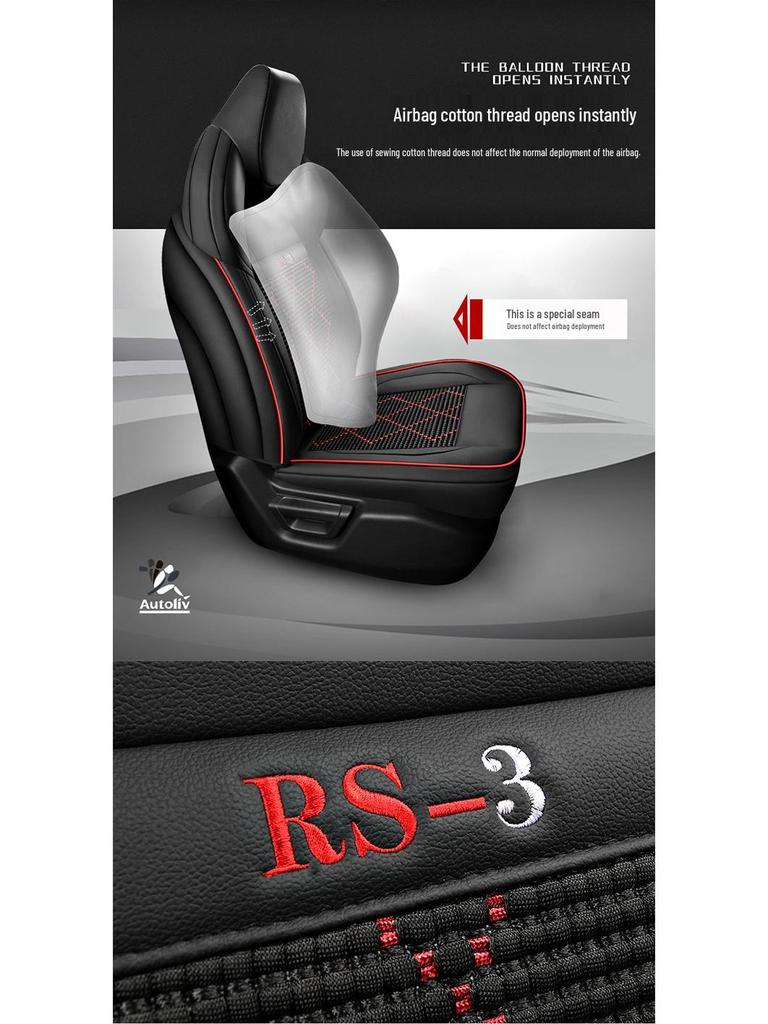 Baojun RS3 All-Season Full-Cover Leather & Woven 5-Seat Car Seat Covers