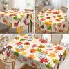 1 Rectangle Tablecloth With Colored Maple Leaf Pattern, Machine Washable - Perfect For Fall Thanksgiving