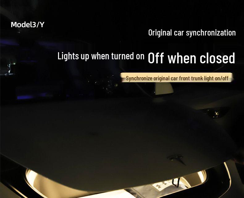 Tesla Model 3/Y Front Trunk and Hood Ambient Light Strip Interior Kit