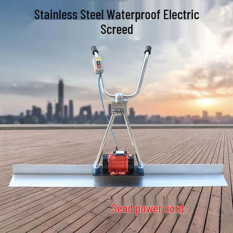 Electric 220V Rechargeable Concrete Vibrating Screed Leveler