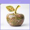 Resin Crystal Apple Figurine For Home Office Decor Gift For Teens Collectors